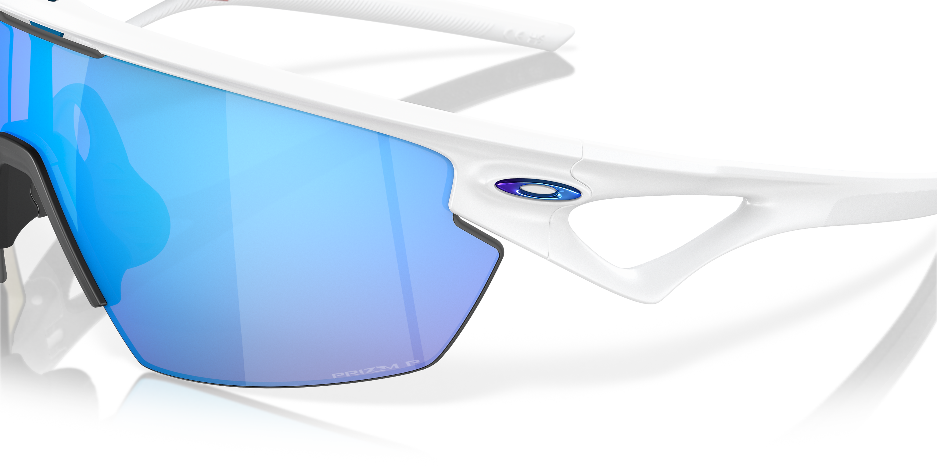 OAKLEY SPHAERA Matte White Prizm Sapphire Polarised