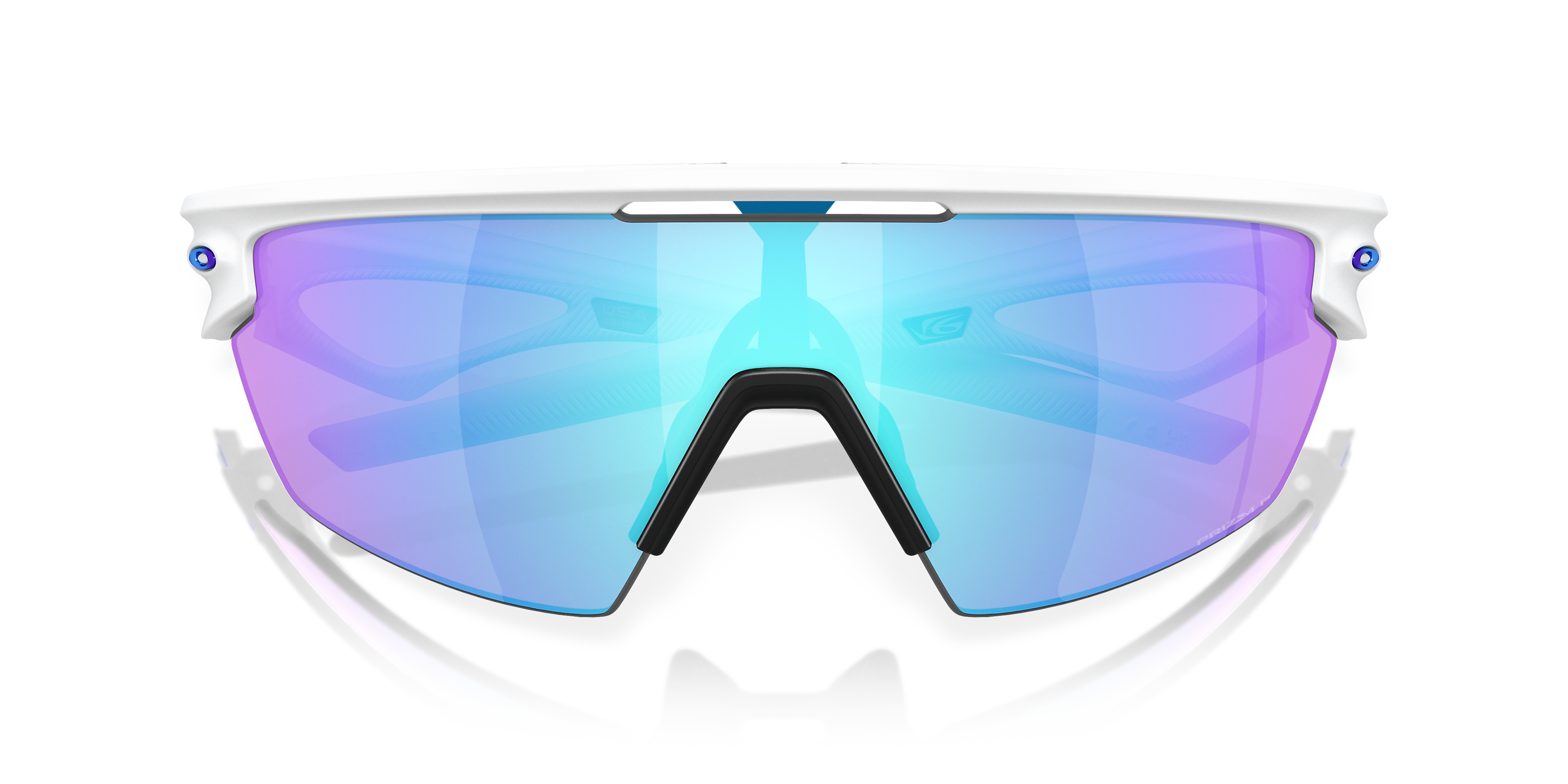 OAKLEY SPHAERA Matte White Prizm Sapphire Polarised
