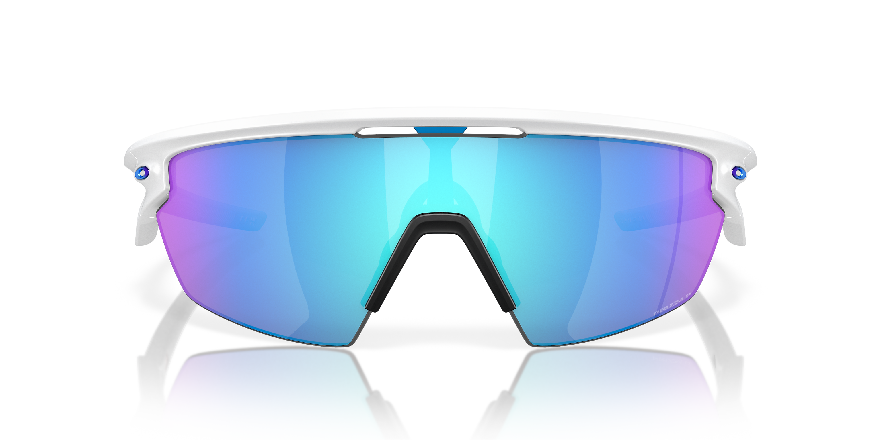 OAKLEY SPHAERA Matte White Prizm Sapphire Polarised