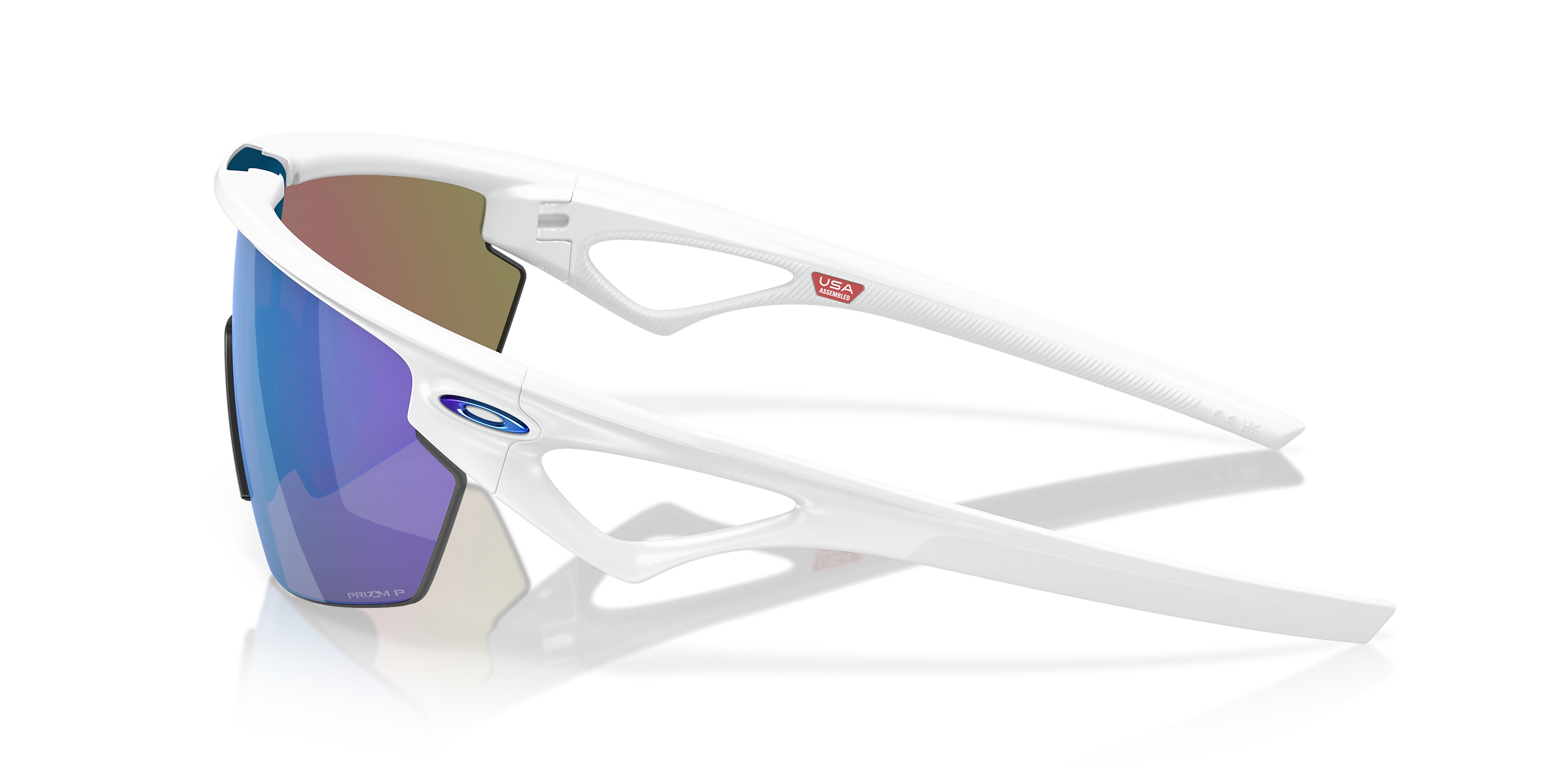 OAKLEY SPHAERA Matte White Prizm Sapphire Polarised