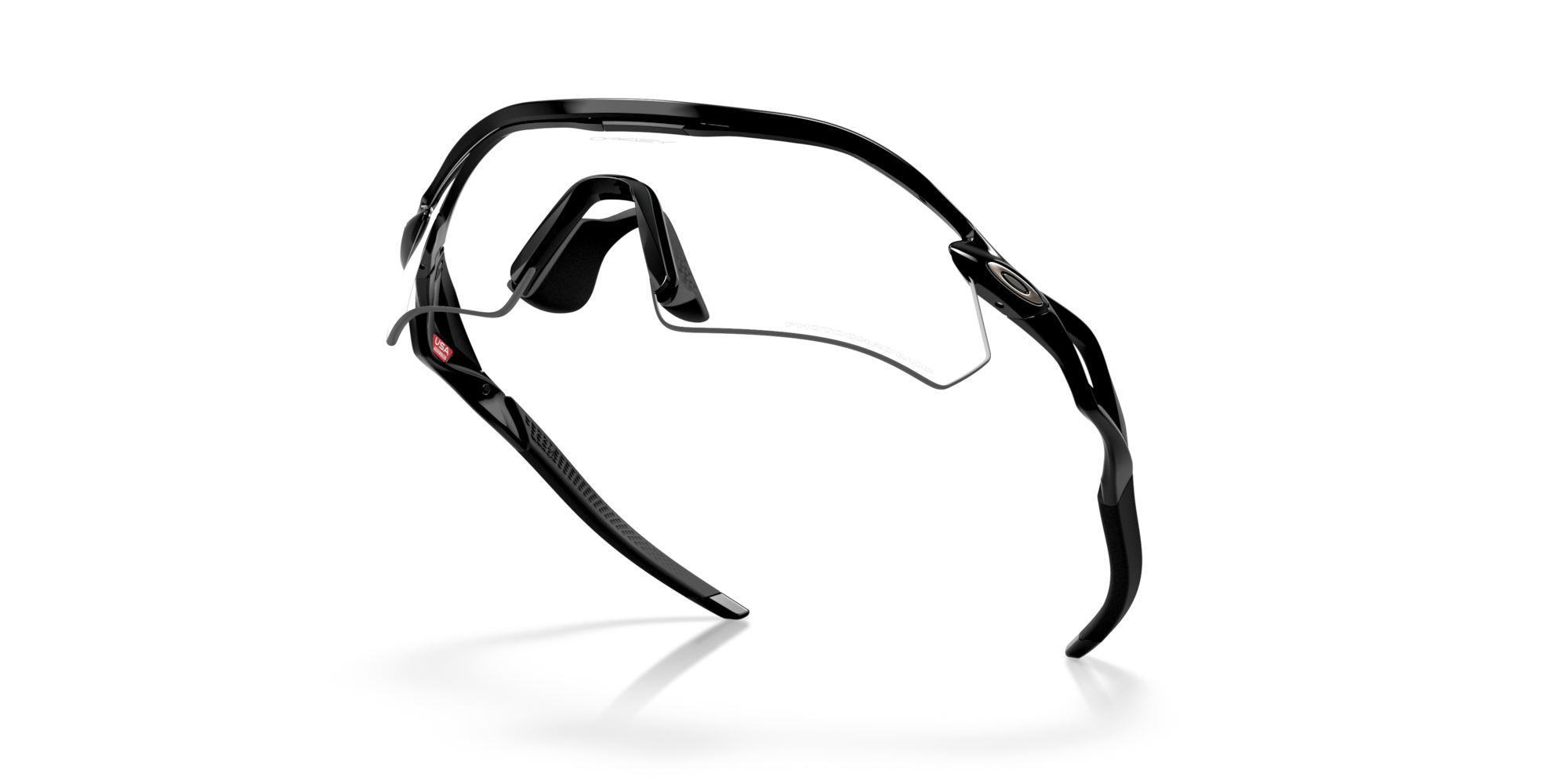 OAKLEY RADAR PLATE Polished Black w/ Clear to Black Iridium Photochromic