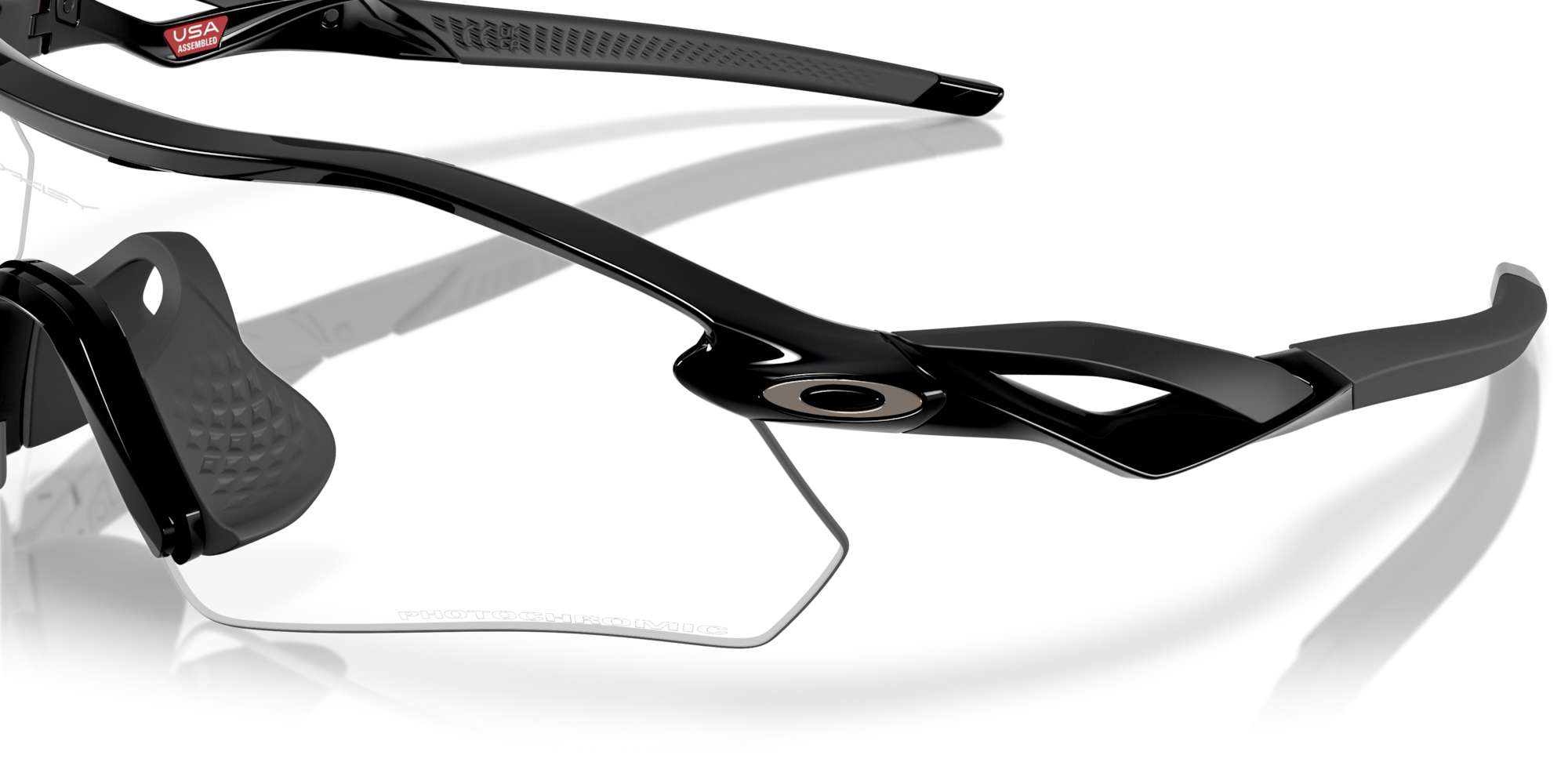 OAKLEY RADAR PLATE Polished Black w/ Clear to Black Iridium Photochromic