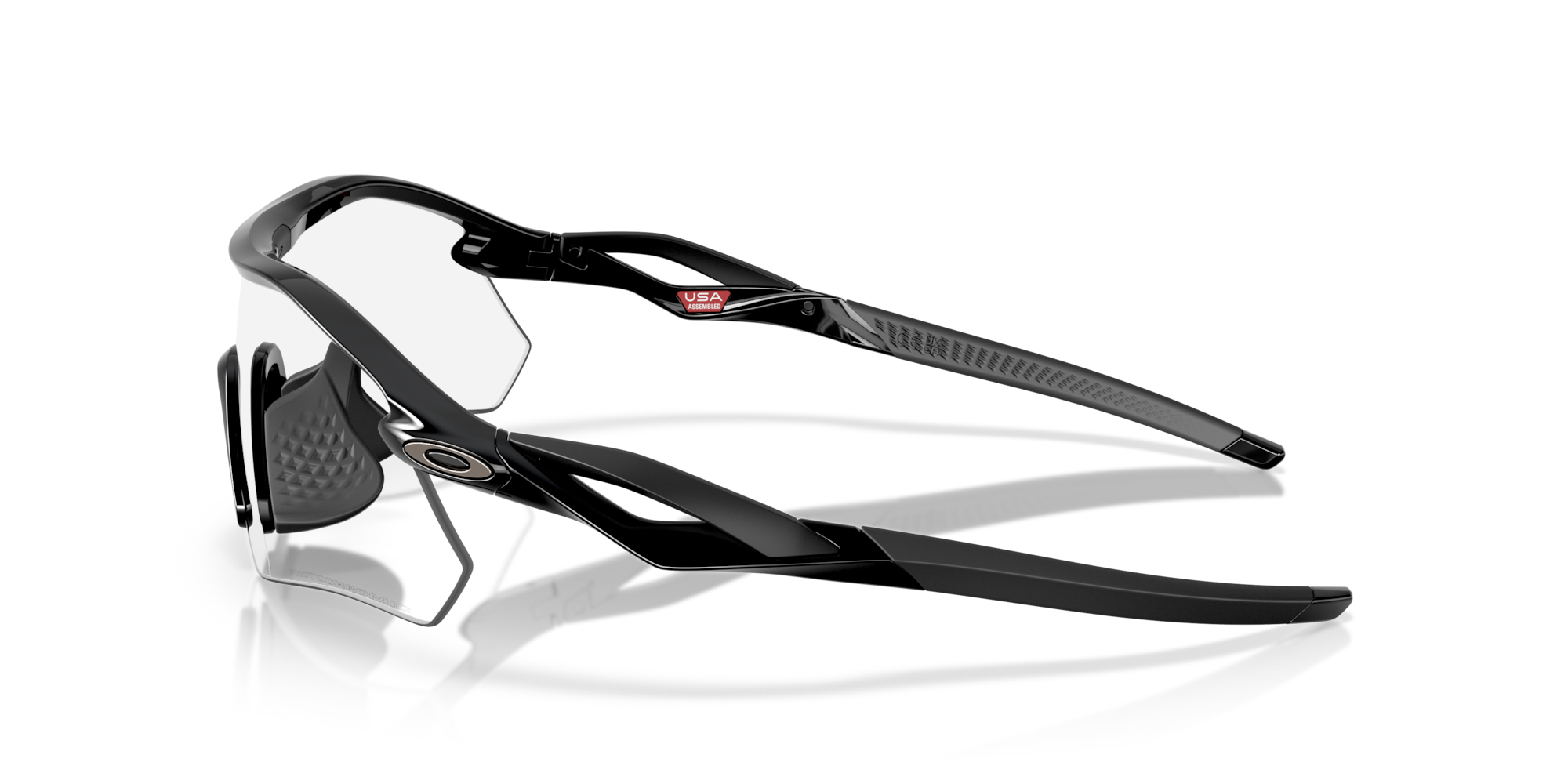 OAKLEY RADAR PLATE Polished Black w/ Clear to Black Iridium Photochromic