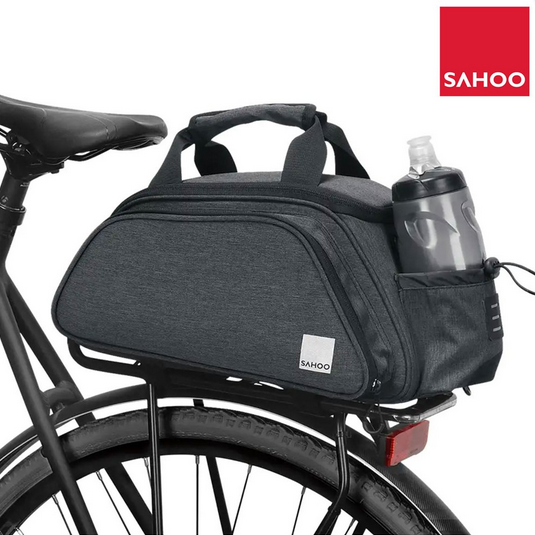 SAHOO Top Pannier Rack Bike Trunk Bag - Expandable 8L - Large