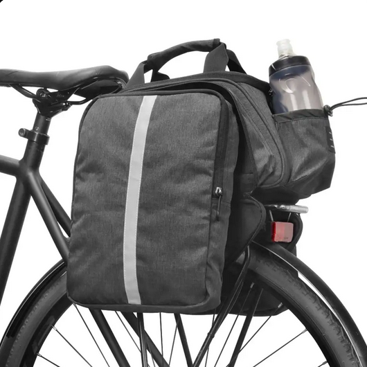 SAHOO Top Pannier Rack Bike Trunk Bag - Expandable 8L - Large