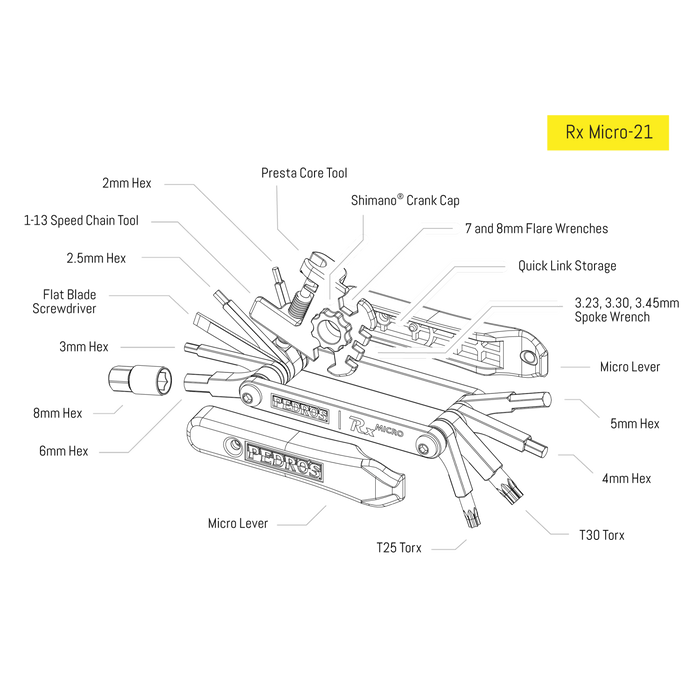 PEDRO'S Rx Micro-20 Multitool