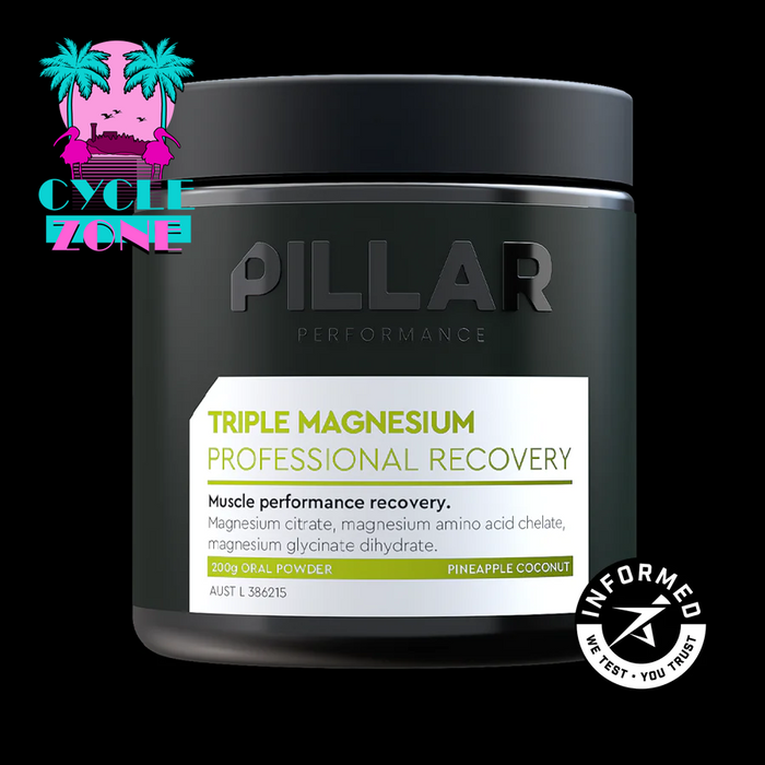 PILLAR PERFORMANCE TRIPLE MAGNESIUM POWDER - Pineapple Coconut 200g