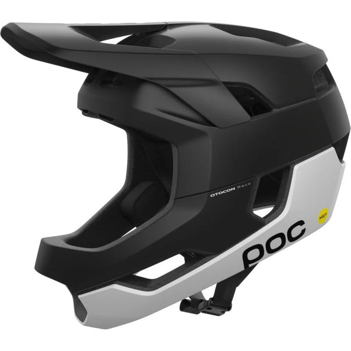 POC Otocon Race MIPS Full Face MTB Helmet Black/White Matte